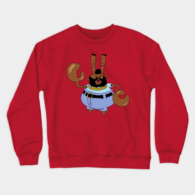 Mr T Krabs Crewneck Sweatshirt by Pretty Weird